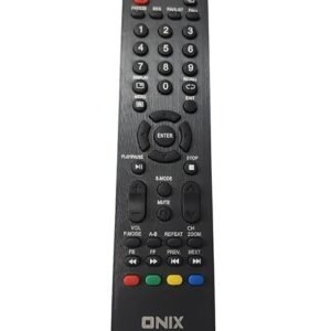 tke smart tv remote control, compatible with onix lcd led tv (black, match old remote with the picture before ordering) (tke 022)